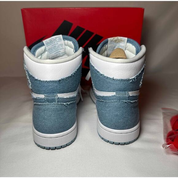 Size 7 Wmns Air Jordan 1 Retro High OG Denim Women's Shoes Ships Now - Picture 5 of 10